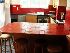 Kitchen, overlooking the garden.